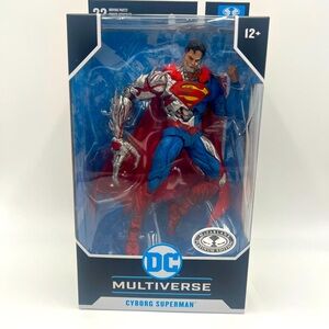 DC Multiverse Mcfarlane Platinum Cyborg Superman